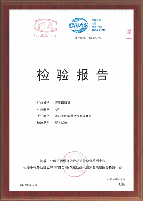 檢驗(yàn)報(bào)告